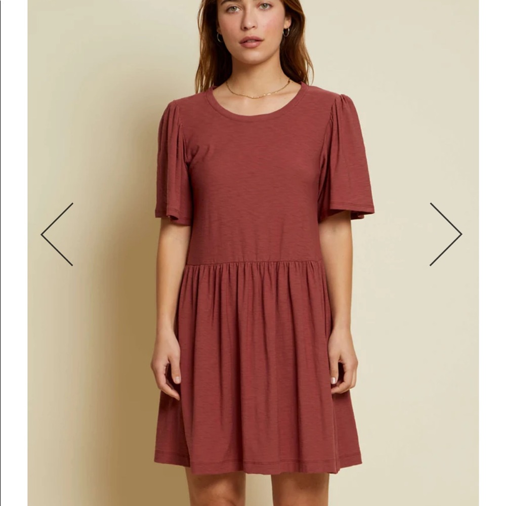 NATION Ltd Cadee Dress in Rusted Rose